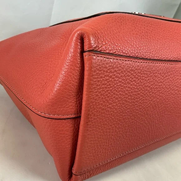 Coach Mini Emma Pink Coral Leather Satchel and Wallet Set - Picture 13 of 14